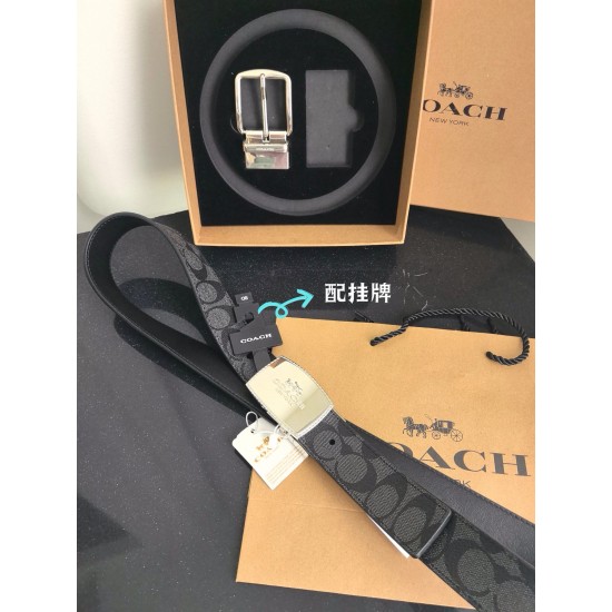 coach蔻驰 高品质 3.7cm 高真空电镀五金 , 可双面使用 旋转扣 双扣套装 配专柜挂牌及包装礼盒 coach蔻驰 高品质 3.7cm 高真空电镀五金 , 可双面使用 旋转扣 双扣套装 配专柜挂牌及包装礼盒