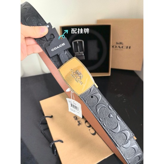 coach蔻驰 高品质 3.7cm 高真空电镀五金 , 可双面使用 旋转扣 双扣套装 配专柜挂牌及包装礼盒 coach蔻驰 高品质 3.7cm 高真空电镀五金 , 可双面使用 旋转扣 双扣套装 配专柜挂牌及包装礼盒