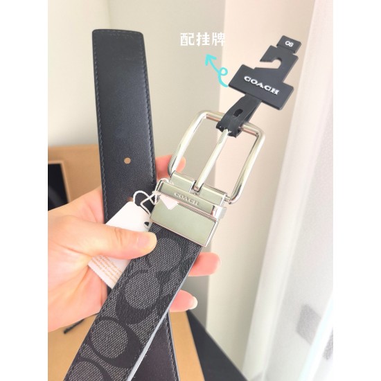 coach蔻驰 高品质 3.7cm 高真空电镀五金 , 可双面使用 旋转扣 双扣套装 配专柜挂牌及包装礼盒 coach蔻驰 高品质 3.7cm 高真空电镀五金 , 可双面使用 旋转扣 双扣套装 配专柜挂牌及包装礼盒