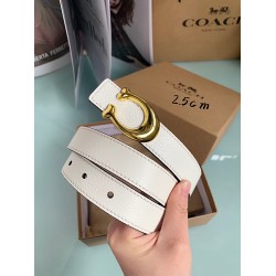 y12270 蔻驰女士腰带2.5cm 专柜同款  荔枝纹头层牛皮 爆款