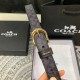 y12270 蔻家高品质 2.5cm 高真空电镀五金 女士腰带 针扣 头层牛皮