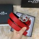 y12270 蔻驰女士腰带2.5cm 专柜同款 双面原版皮 荔枝纹头层牛皮 爆款 搭配裙子裤子都超好看
