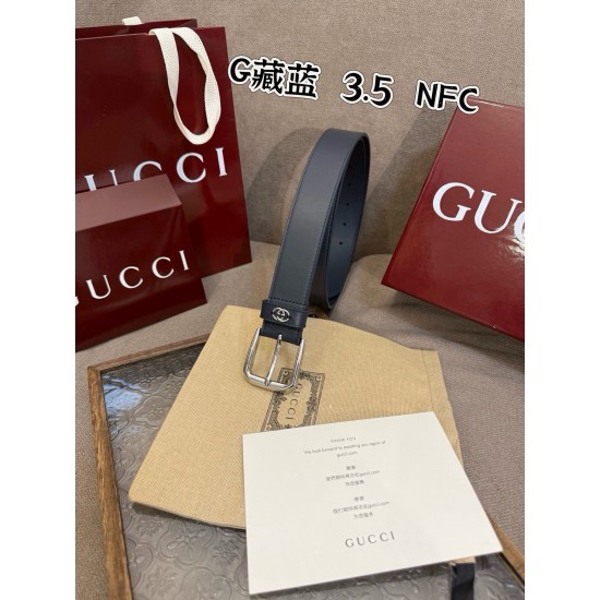 w12280 G针扣皮圈缝制立体GG五金配饰