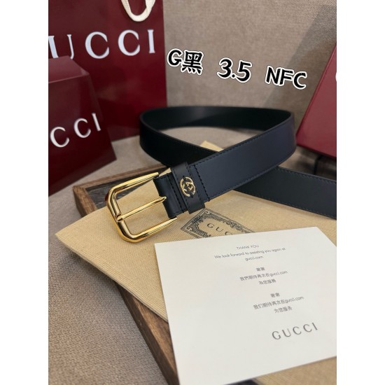 w12280 G针扣皮圈缝制立体GG五金配饰