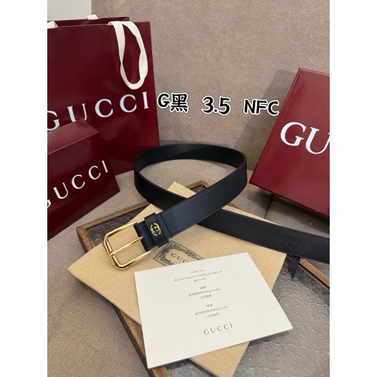 w12280 G针扣皮圈缝制立体GG五金配饰