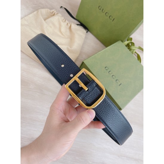 Guc-i 古-经典男款皮带， 宽度: 4.0cm