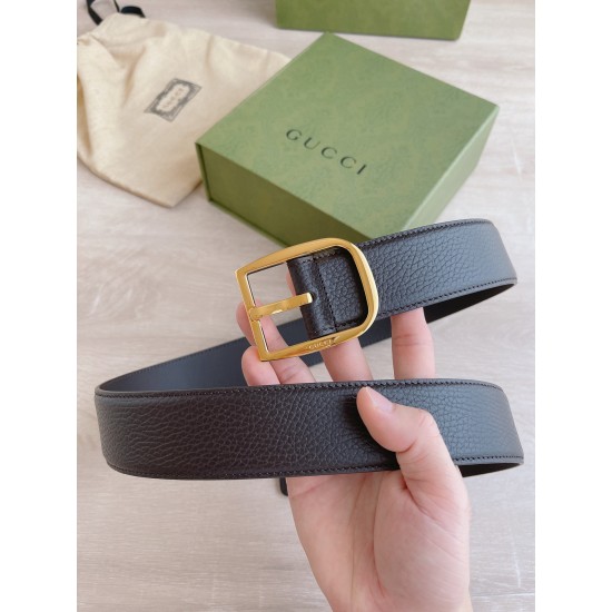 Guc-i 古-经典男款皮带， 宽度: 4.0cm