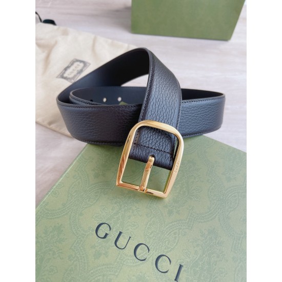 Guc-i 古-经典男款皮带， 宽度: 4.0cm