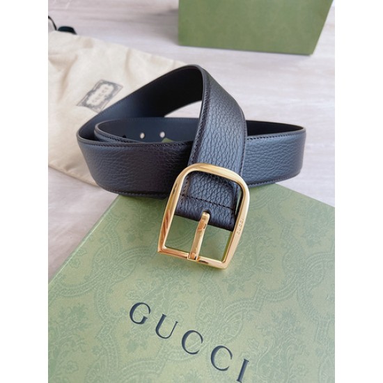 Guc-i 古-经典男款皮带， 宽度: 4.0cm