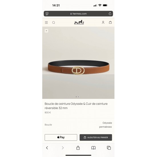 Odyssee Belt-Togo-32MM Odyssee Belt-Togo-32MM