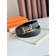 HERMES 宽度:3.2cm,两面用腰带BOUCLE DE CEINTURE H AU CARRÉ & CUIR DE CEINTURE RÉVERSIBLE 精致五金搭配Togo皮带身 黑色 m1 HERMES 宽度:3.2cm,两面用腰带BOUCLE DE CEINTURE H AU CARRÉ & CUIR DE CEINTURE RÉVERSIBLE 精致五金搭配Togo皮带身 黑色 m1