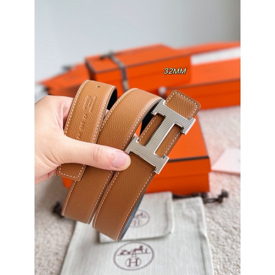 H Striee 精品五金 搭配进口Epsom皮 宽度32MM 手感柔软細膩 ❤️ m12490
