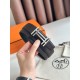 HERMES 宽度:3.2cm，两面用腰带BOUCLE DE CEINTURE H AU CARRÉ &amp;amp; CUIR DE CEINTURE RÉVERSIBLE 精致五金搭配Togo皮带身 巧克力色