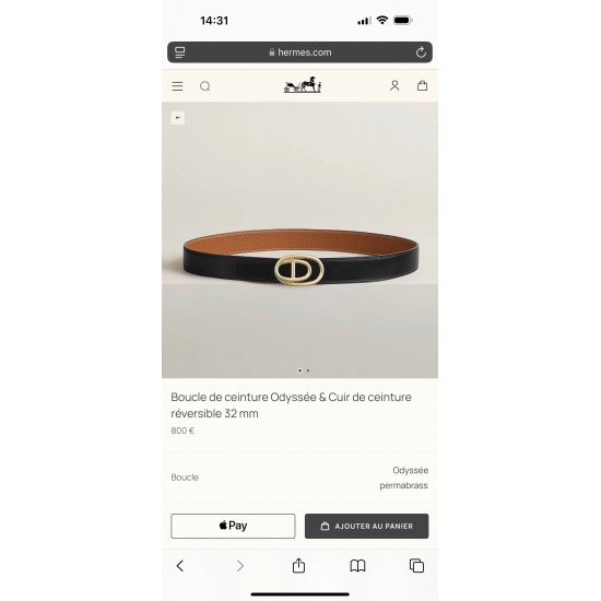 Odyssee Belt-Togo-32MM Odyssee Belt-Togo-32MM