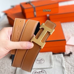 H Striee 精品五金 搭配进口Epsom皮 宽度32MM 手感柔软細膩 ❤️ m12490