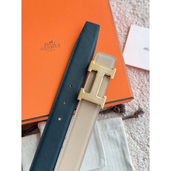 H Striee 精品五金 搭配进口Epsom皮 宽度32MM 手感柔软細膩 ❤️ m12490