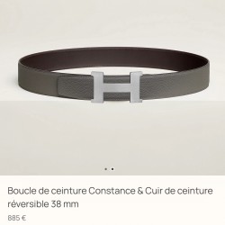 Constance 经典H精品五金 搭配进口（积雨云灰）togo皮
