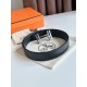 HERMES 宽度:3.2cm,两面用腰带BOUCLE DE CEINTURE H AU CARRÉ & CUIR DE CEINTURE RÉVERSIBLE 精致五金搭配Togo皮带身 黑色 m1 HERMES 宽度:3.2cm,两面用腰带BOUCLE DE CEINTURE H AU CARRÉ & CUIR DE CEINTURE RÉVERSIBLE 精致五金搭配Togo皮带身 黑色 m1