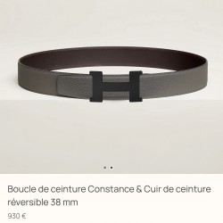 Constance 经典H精品五金 搭配进口（积雨云灰）togo皮