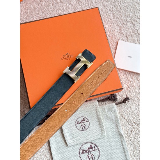 H Striee 精品五金 搭配进口Epsom皮 宽度32MM 手感柔软細膩 ❤️ m12490