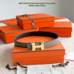 Mini Constance 精品五金 搭配进口togo皮 宽度24MM Hermes女款腰带以其精湛工艺高品质材料和经典设计备受推崇 是女士腰带顶级选择 简约大气 产品手感细腻 不仅是实用配饰 更能