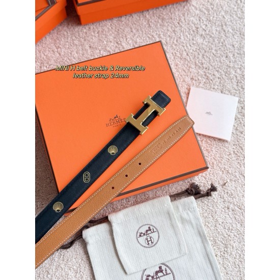 ❤️新款❤️ MINI H 精品五金 搭配进口epsom皮 宽度24MM Hermes女款腰带以其精湛工艺高品质材料和经典设计备受推崇 是女士腰带顶级选择 简约大气 产品手感细腻 不仅是实用配饰 更能