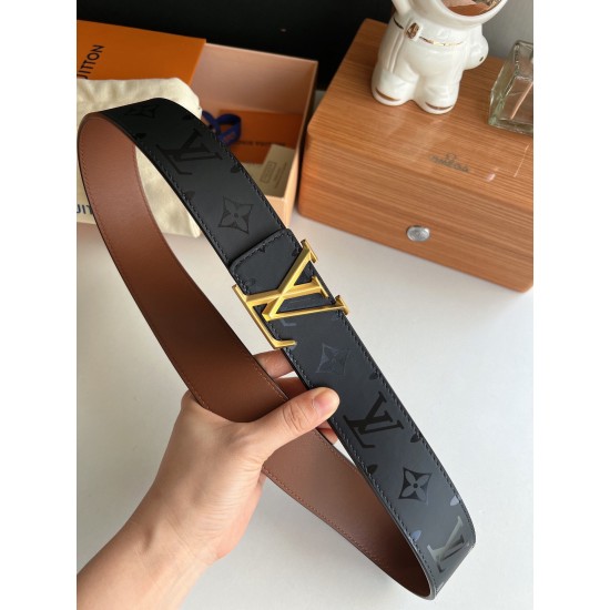 z12490 黑花男款双面PYRAMIDE小牛皮棕色腰带 z12490 黑花男款双面PYRAMIDE小牛皮棕色腰带