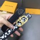 L0UIS VUITT0N 今季新品 驢家女士原單腰帶 寬度30毫米 定制經典帆布面料搭配小荔枝紋小牛皮底 全新開模新款五金 可雙面佩戴 多色可選。百搭款 a12470