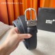 w12690【万宝龙】 Montblanc家持续其一贯的高雅、绅士、精致的风格，进口小牛皮，手感细腻柔软。纯铜精品，男士必备！宽度：3.5cm