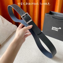 w12690  品牌：【万宝龙】 Montblanc家持续其一贯的高雅，绅士，精致的风格，进口小牛皮。手感细腻柔软。纯铜精品，男士必备！宽度：3.5cm