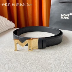 w12690  品牌：【万宝龙】 Montblanc家持续其一贯的高雅，绅士，精致的风格，进口小牛皮。手感细腻柔软。纯铜精品，男士必备！宽度：3.5cm