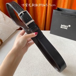 w12690  品牌：【万宝龙】 Montblanc家持续其一贯的高雅，绅士，精致的风格，进口小牛皮。手感细腻柔软。纯铜精品，男士必备！宽度：3.5cm
