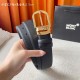 w12690【万宝龙】 Montblanc家持续其一贯的高雅、绅士、精致的风格，进口小牛皮，手感细腻柔软。纯铜精品，男士必备！宽度：3.5cm