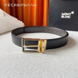 w12690  品牌：【万宝龙】 Montblanc家持续其一贯的高雅，绅士，精致的风格，进口小牛皮。手感细腻柔软。纯铜精品，男士必备！宽度：3.5cm