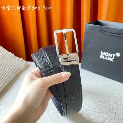 w12690  品牌：【万宝龙】 Montblanc家持续其一贯的高雅，绅士，精致的风格，进口小牛皮。手感细腻柔软。纯铜精品，男士必备！宽度：3.5cm