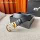 w12690【万宝龙】 Montblanc家持续其一贯的高雅、绅士、精致的风格，进口小牛皮，手感细腻柔软。纯铜精品，男士必备！宽度：3.5cm
