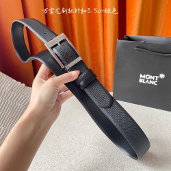 w12690【万宝龙】 Montblanc家持续其一贯的高雅、绅士、精致的风格，进口小牛皮，手感细腻柔软。纯铜精品，男士必备！宽度：3.5cm