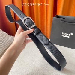 w12690【万宝龙】 Montblanc家持续其一贯的高雅、绅士、精致的风格，进口小牛皮，手感细腻柔软。纯铜精品，男士必备！宽度：3.5cm