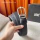 w12690【万宝龙】 Montblanc家持续其一贯的高雅、绅士、精致的风格，进口小牛皮，手感细腻柔软。纯铜精品，男士必备！宽度：3.5cm