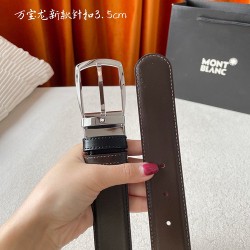 w12690  品牌：【万宝龙】 Montblanc家持续其一贯的高雅，绅士，精致的风格，进口小牛皮。手感细腻柔软。纯铜精品，男士必备！宽度：3.5cm