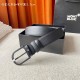 w12690【万宝龙】 Montblanc家持续其一贯的高雅、绅士、精致的风格，进口小牛皮，手感细腻柔软。纯铜精品，男士必备！宽度：3.5cm