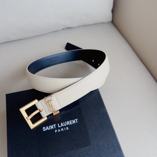 s12490 SalnT.LAuRENT.PARIS.框架扣腰带. 镌刻圣罗兰 PARIS标志。 复古铜金色金属配件 可调节搭扣开合设计,简单百搭!3.0mm精品。 s12490 SalnT.LAuRENT.PARIS.框架扣腰带. 镌刻圣罗兰 PARIS标志。 复古铜金色金属配件 可调节搭扣开合设计,简单百搭!3.0mm精品。