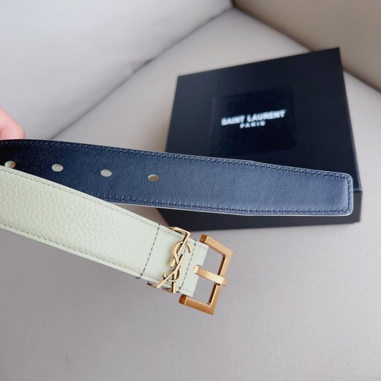 s12490 SalnT.LAuRENT.PARIS.框架扣腰带. 镌刻圣罗兰 PARIS标志。 复古铜金色金属配件 可调节搭扣开合设计,简单百搭!3.0mm精品。 s12490 SalnT.LAuRENT.PARIS.框架扣腰带. 镌刻圣罗兰 PARIS标志。 复古铜金色金属配件 可调节搭扣开合设计,简单百搭!3.0mm精品。
