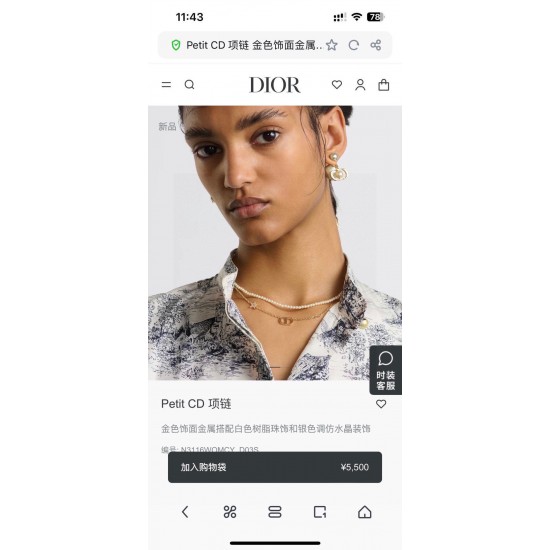 Dior Jewelry Necklace Dior Jewelry Necklace