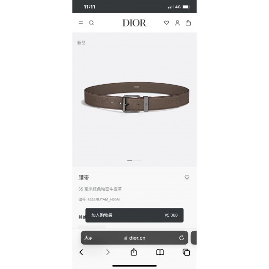 Dior Belts