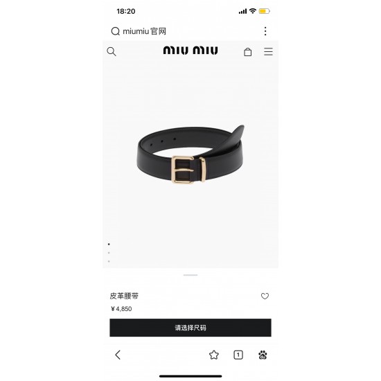 MiuMiu Belts