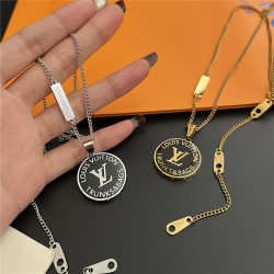 LV Jewelry Necklace: $20–$25 with box; $17–$22 without box