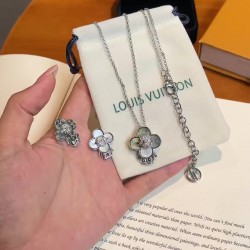 LV Jewelry Necklace: $20–$25 with box; $17–$22 without box