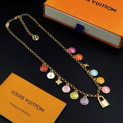 LV Jewelry Necklace: $20–$25 with box; $17–$22 without box