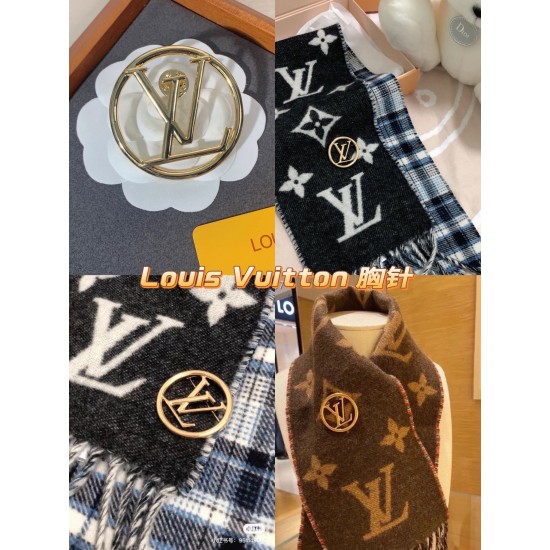 LV Jewelry Brooch: $15 with box; $12 without box